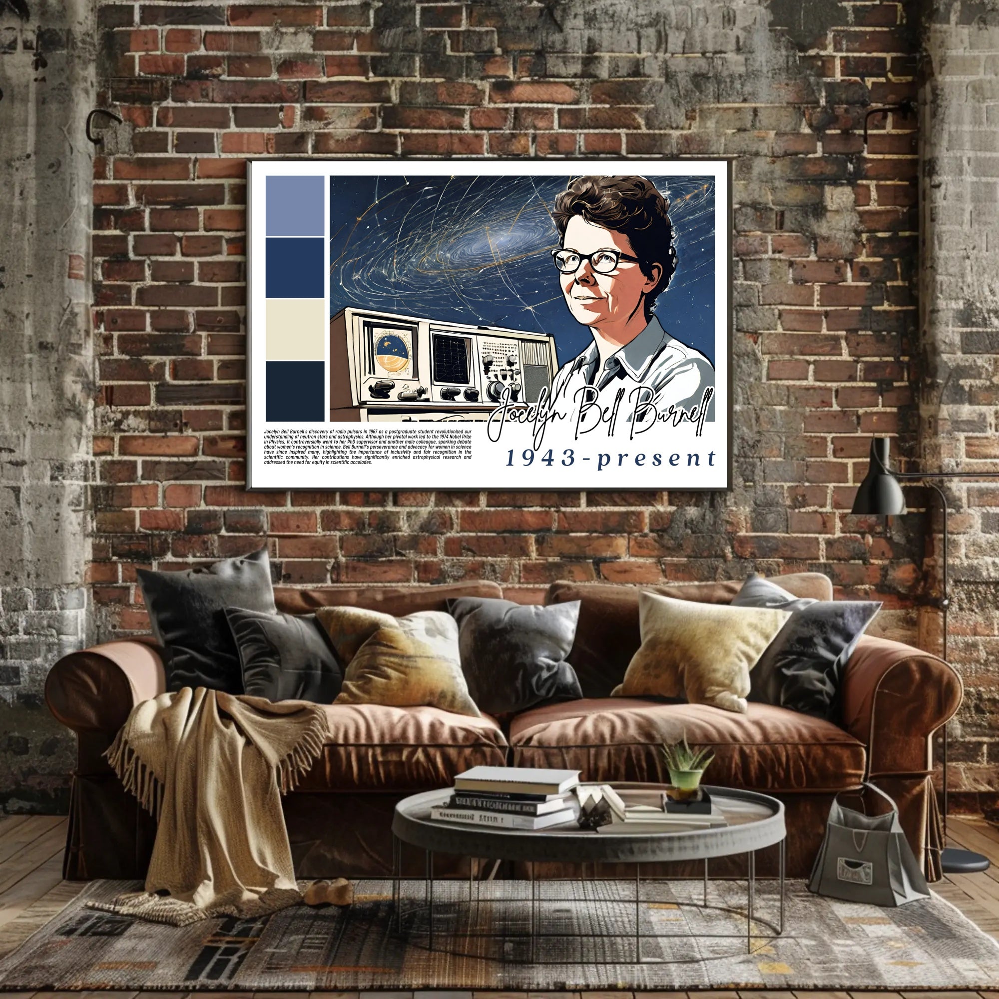 Jocelyn Bell Burnell: A Legacy in Astrophysics Poster
