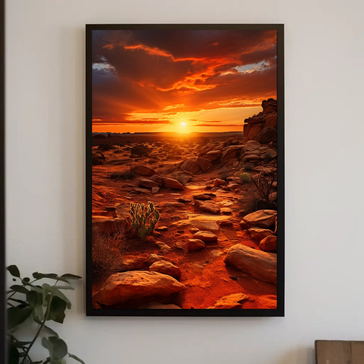 Desert Sunset Serenity Poster