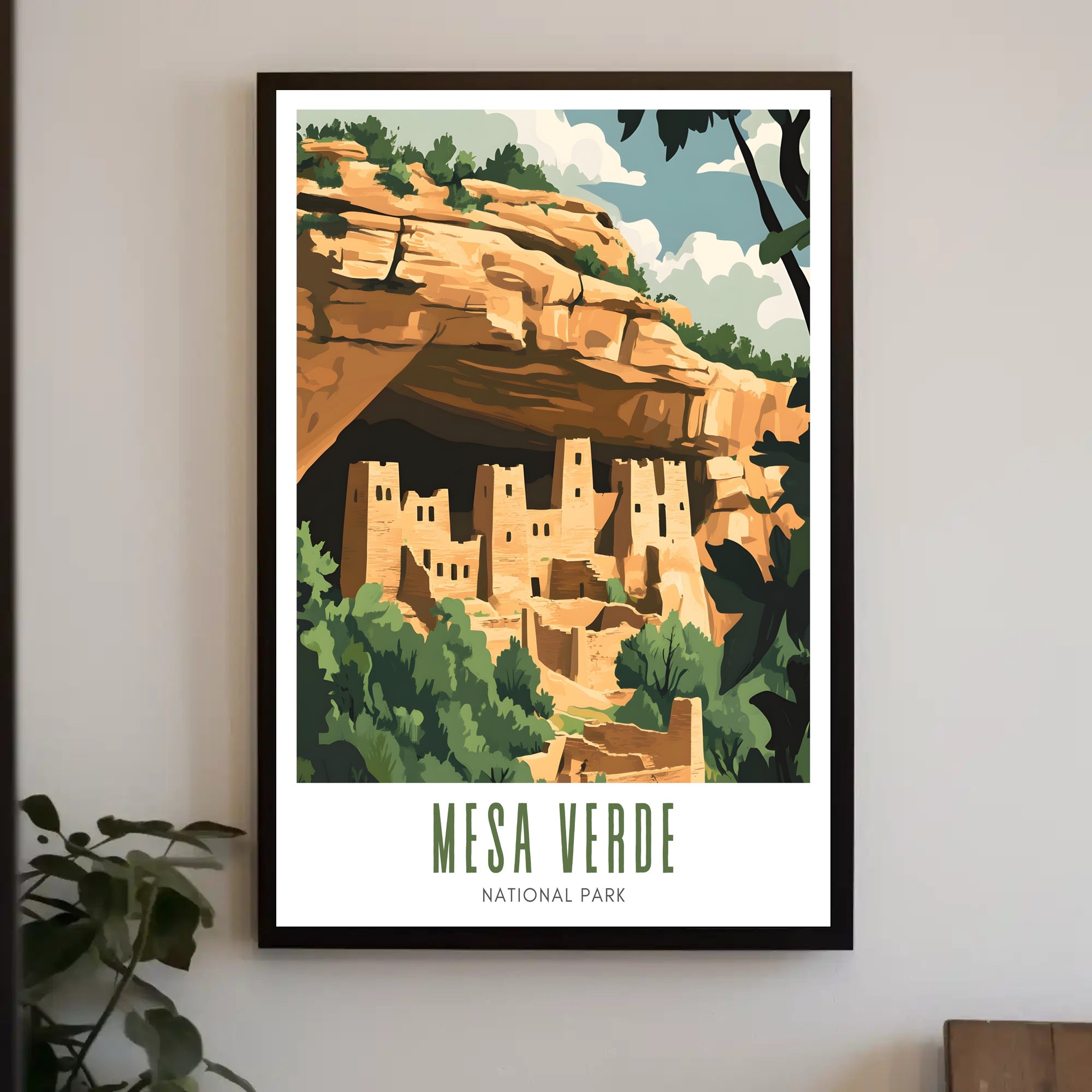 Mesa Verde National Park Vintage Poster Print