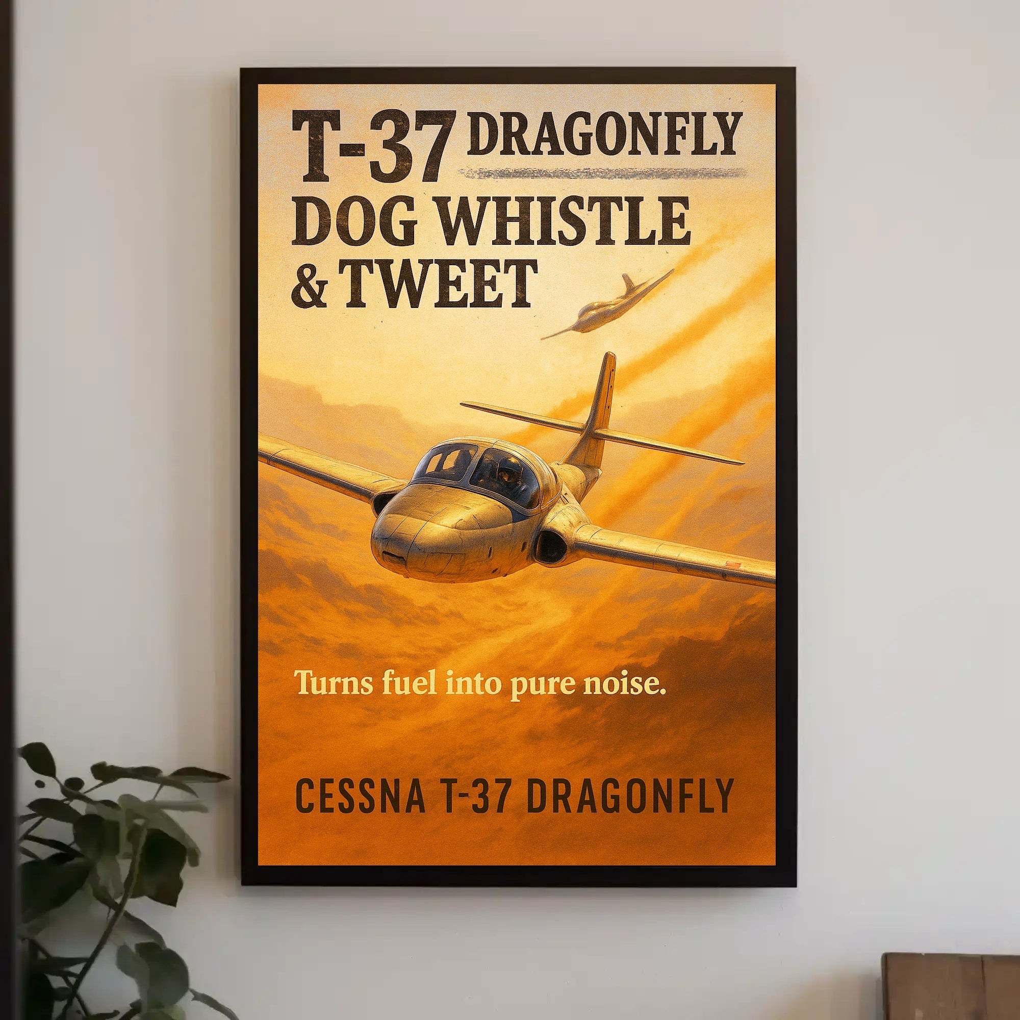 T-37 Dragonfly Dog Whistle & Tweet Poster PosterGoat