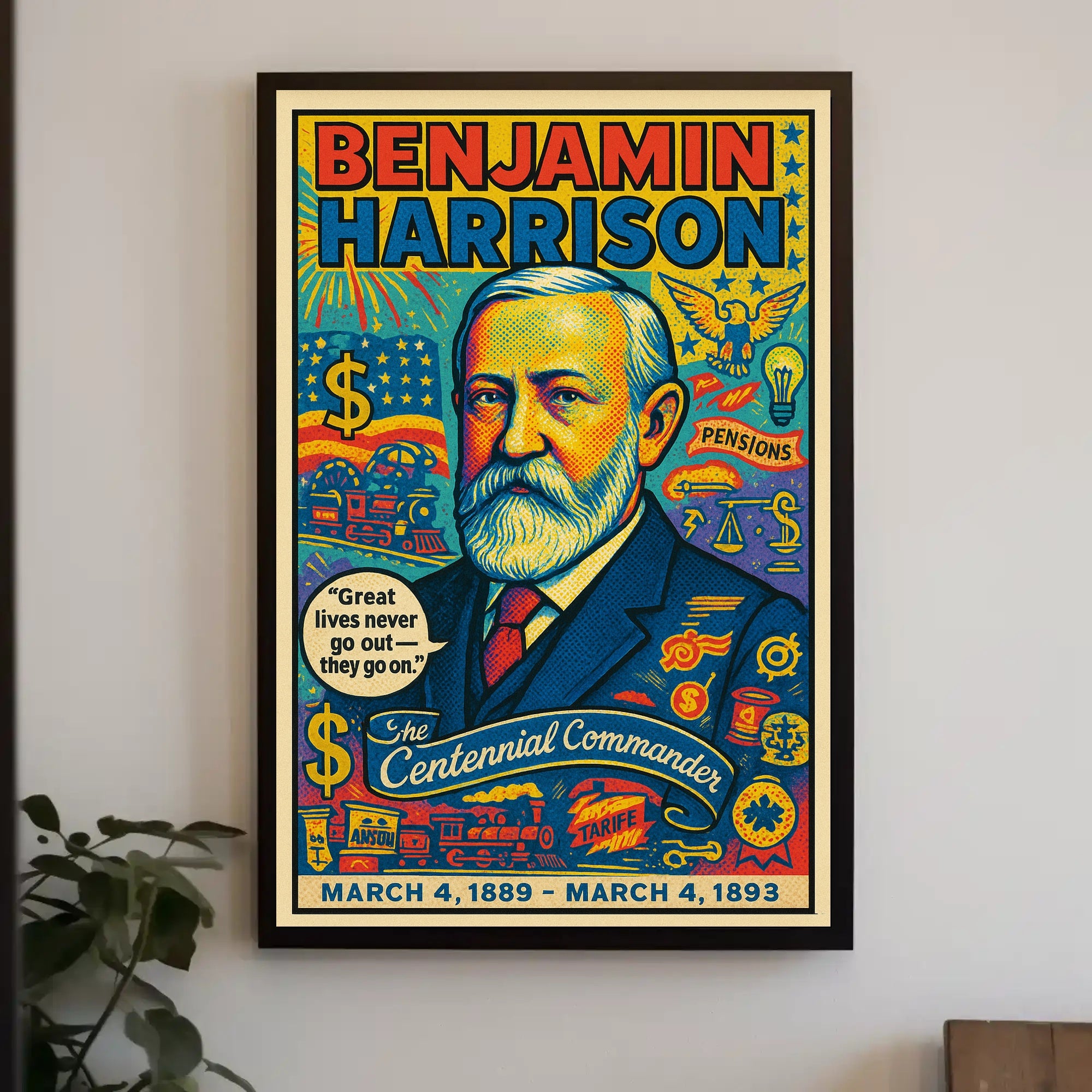 Benjamin Harrison 23rd President Poster PosterGoat