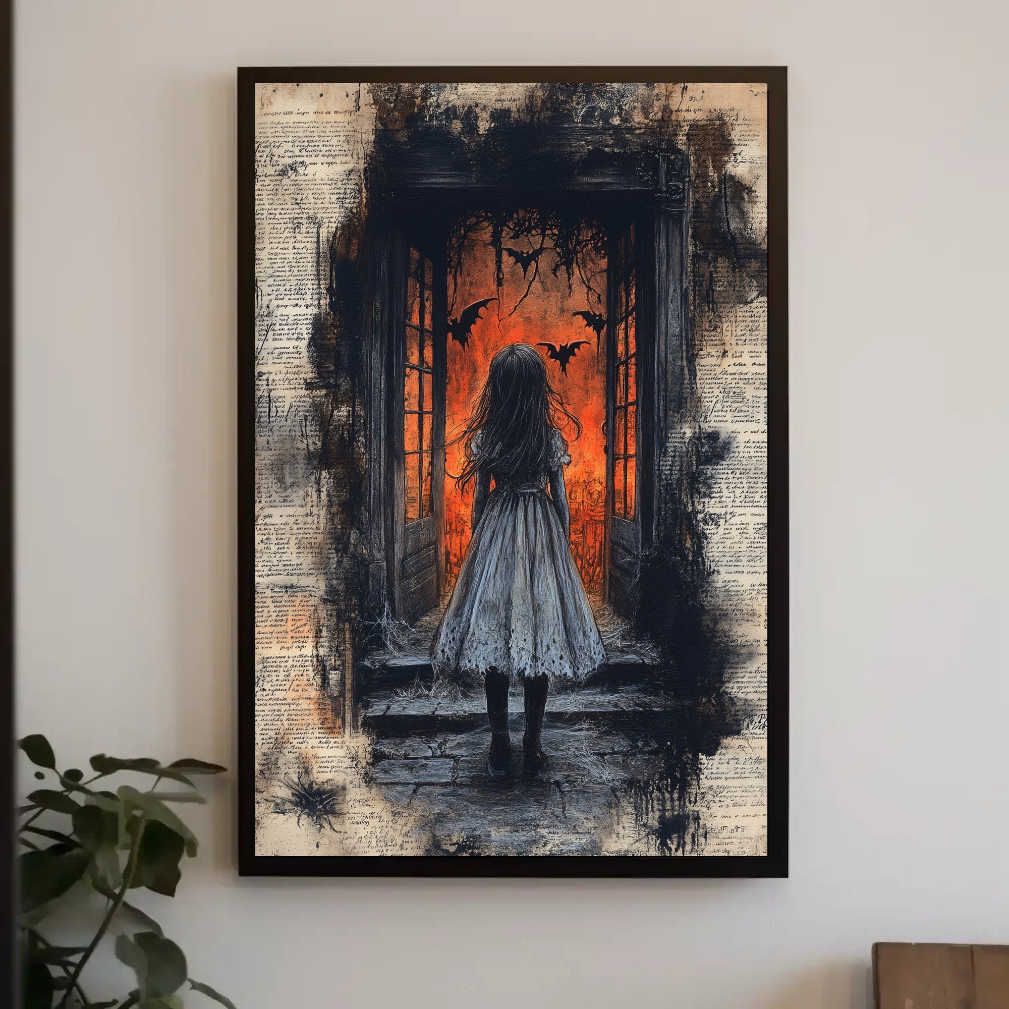 Haunting Gothic Scene Art Print - Abstract or Artistic Poster