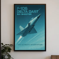 F-106 Delta Dart Flight Art Poster