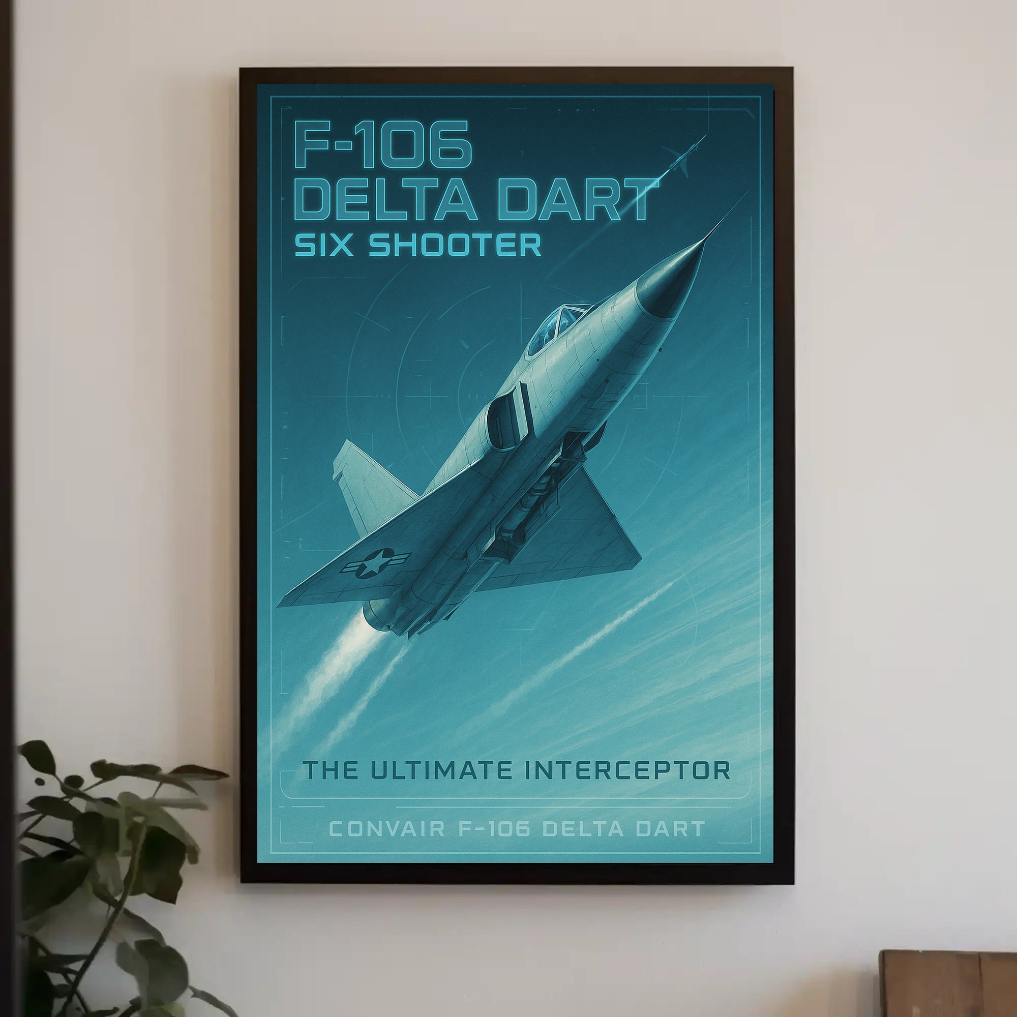 F-106 Delta Dart Flight Art Poster