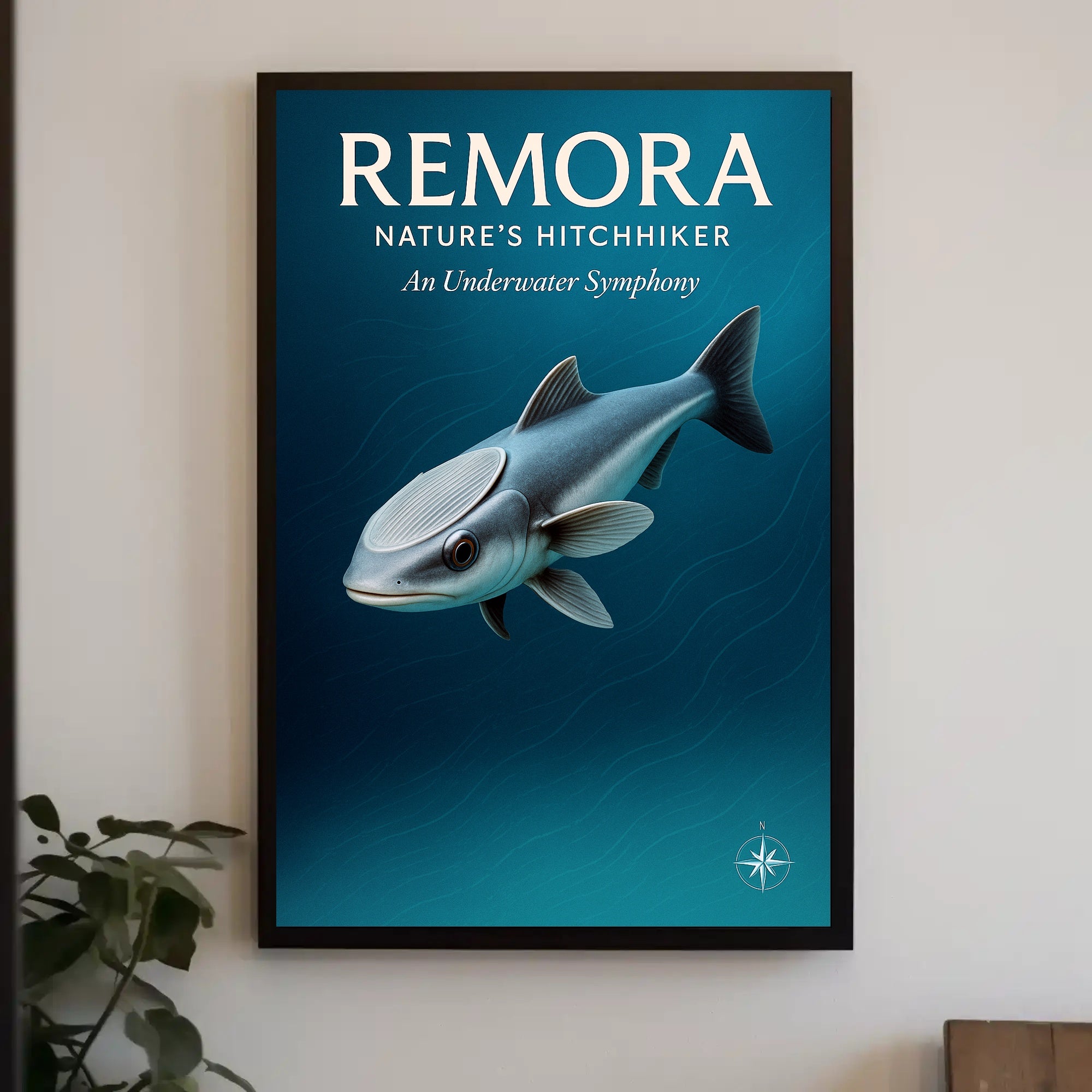 Remora Nature’s Hitchhiker Poster PosterGoat