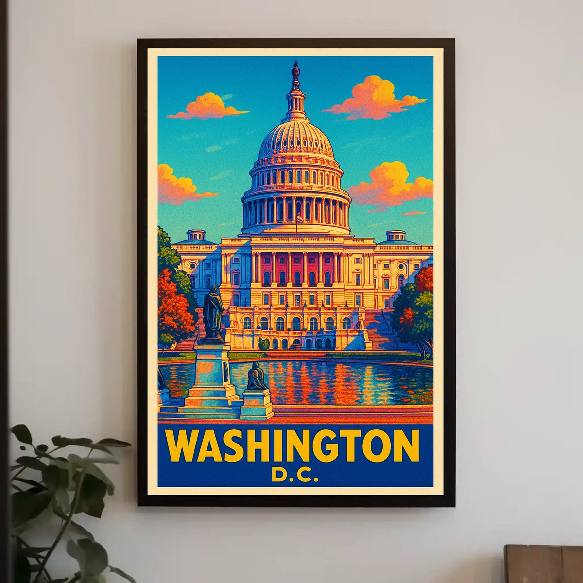 Washington D.C. Capitol Poster