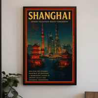Shanghai Where Tradition Meets Tomorrow Poster