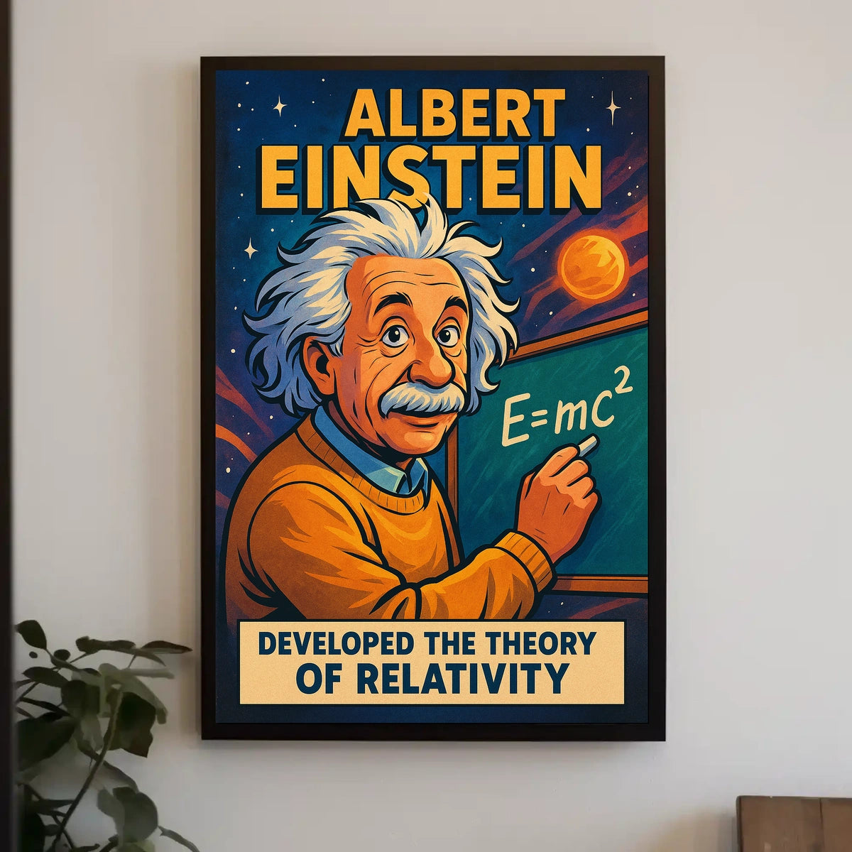 Albert Einstein Theory Of Relativity Poster