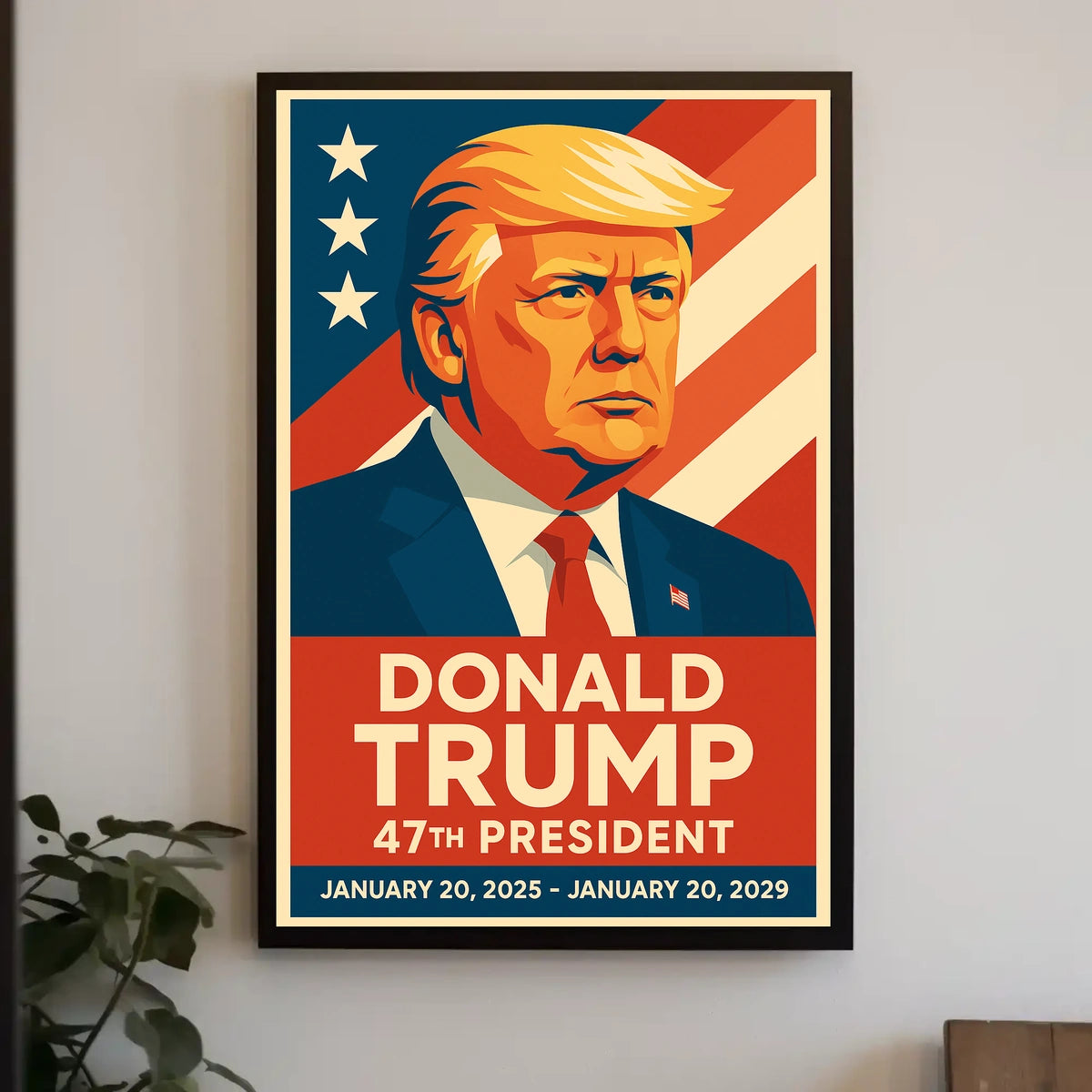 Trump Visionary American Dream Patriotic Pop Art Poster