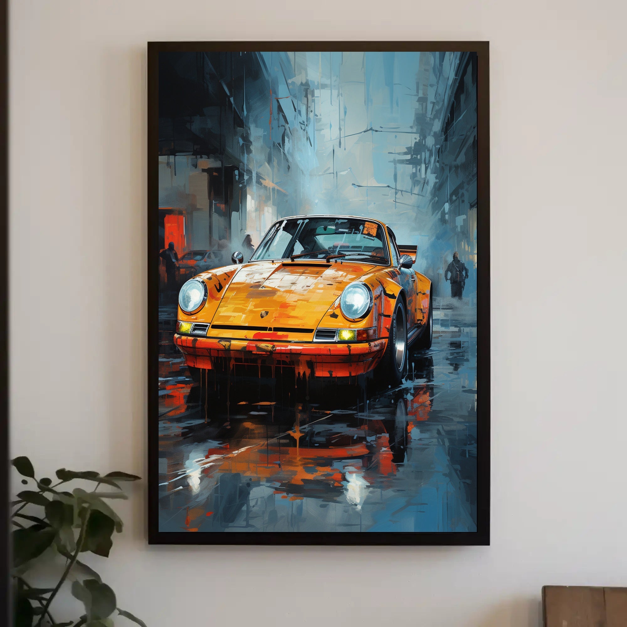 Urban Elegance Classic Car Art Poster PosterGoat
