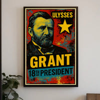 Ulysses S. Grant 18th President of the United States Graffiti Pop Art Poster