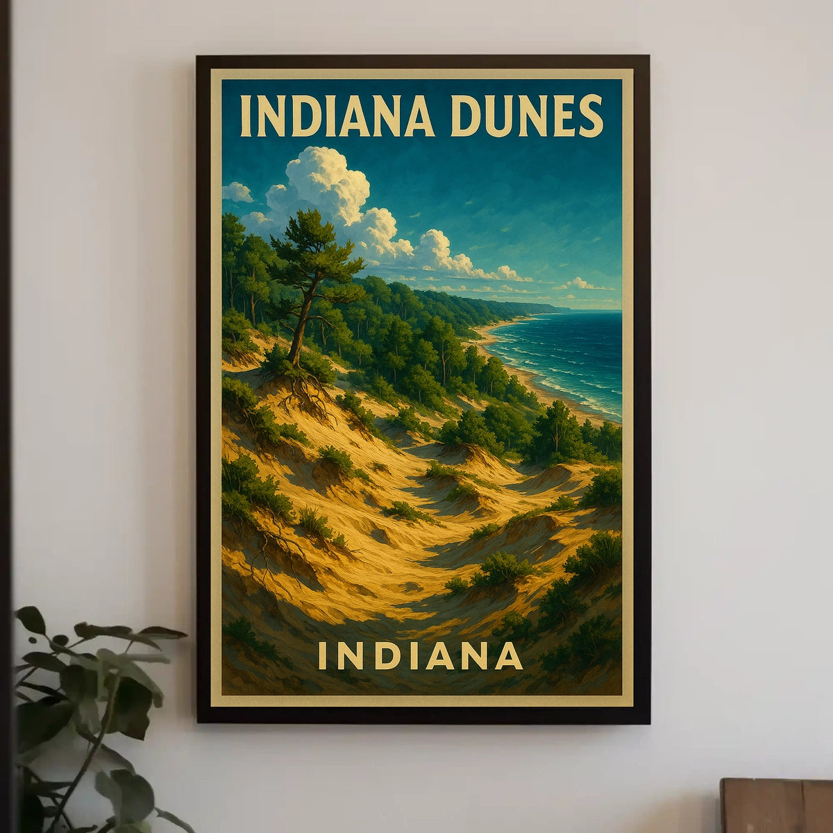 Indiana Dunes Scenic Landscape Poster