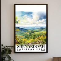 Shenandoah Watercolor Wall Art Poster