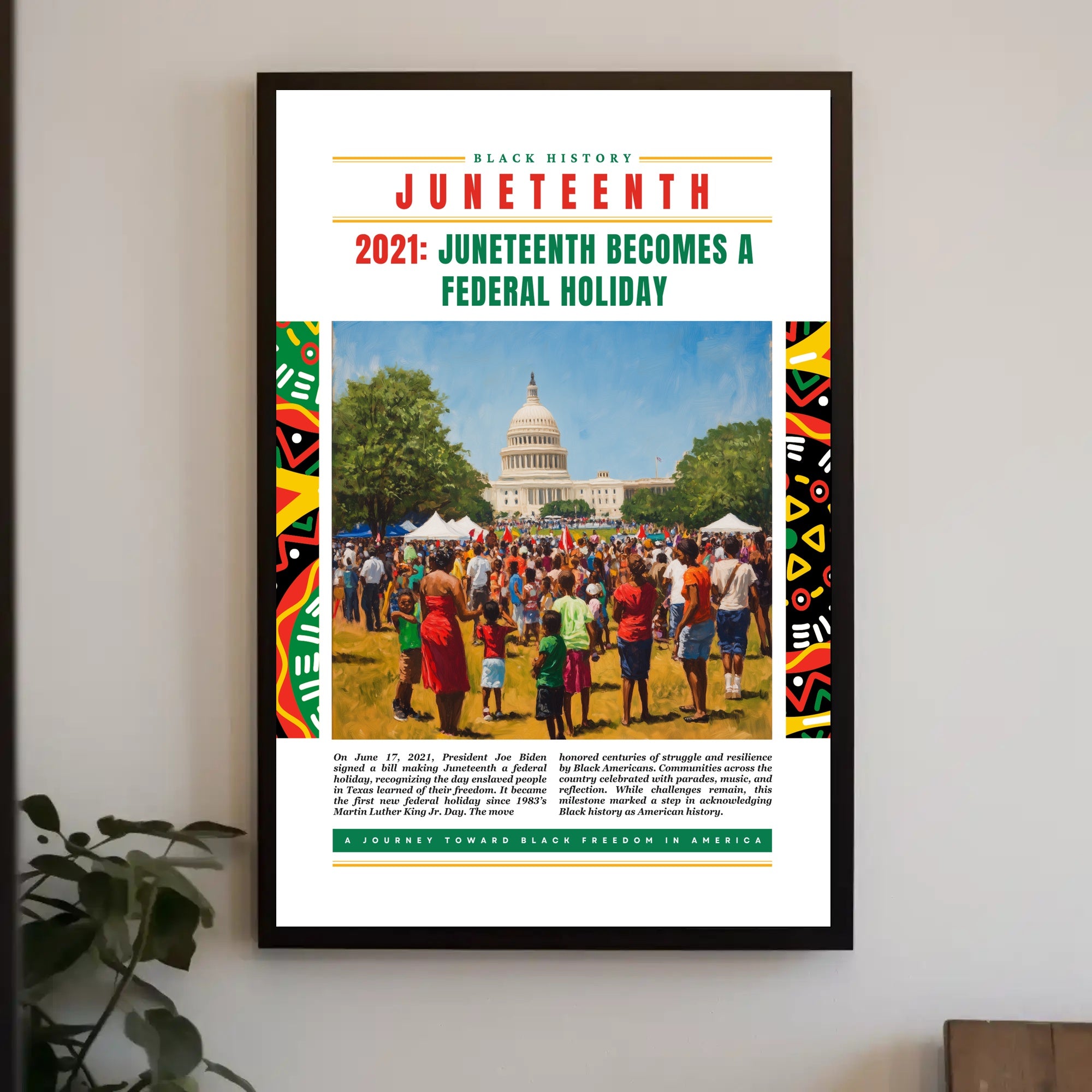 Juneteenth Celebration at U.S. Capitol Cultural or Heritage Poster