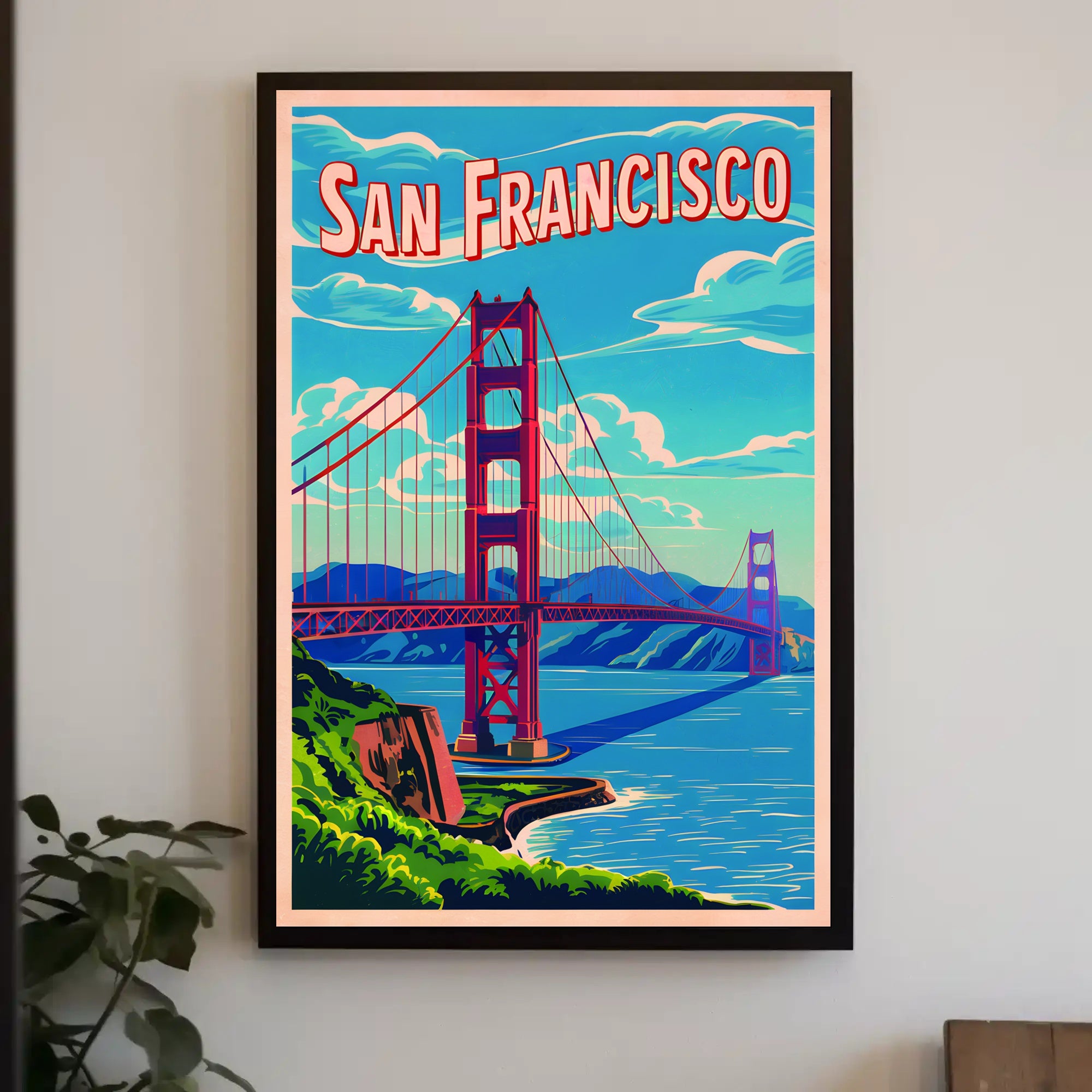 San Francisco Bridge Art Poster