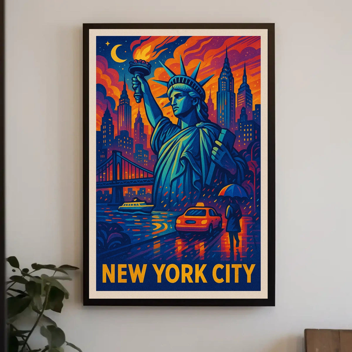 New York City Iconic Landmarks Poster