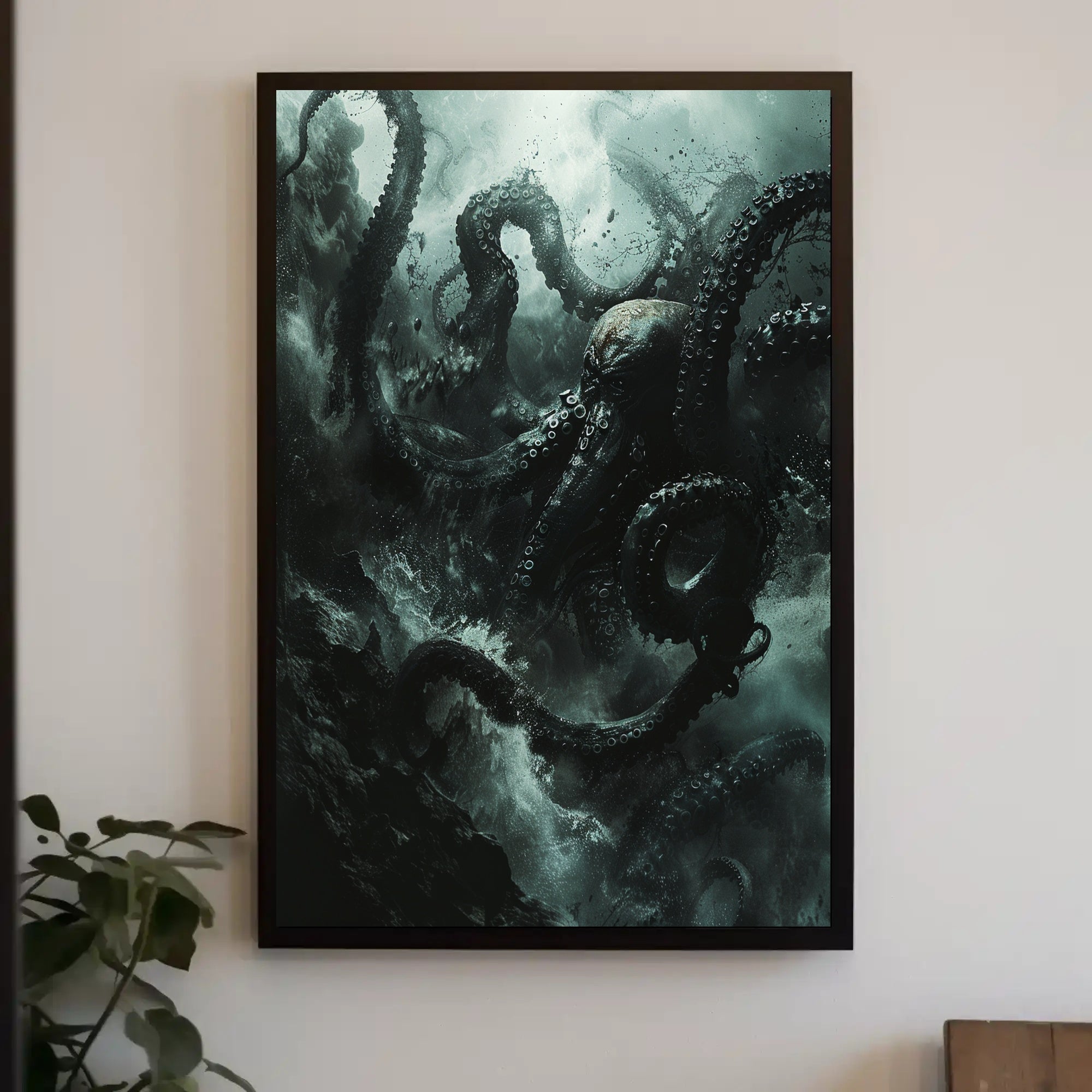 Kraken Unleashed: Epic Sea Creature Poster Art PosterGoat