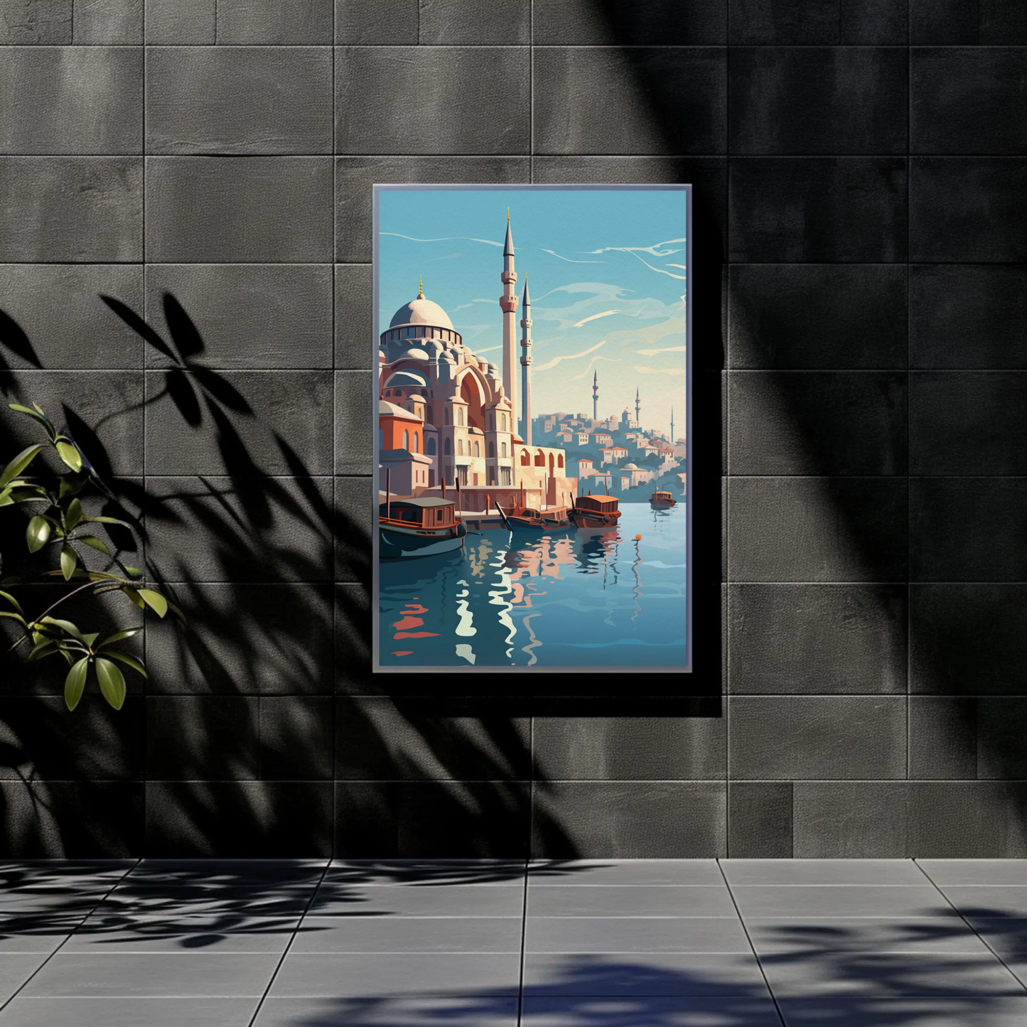 Istanbul Vintage Travel Poster