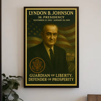 Lyndon B. Johnson Presidential Era Historical or Presidential Poster