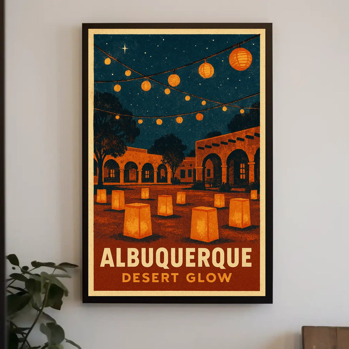 Albuquerque Desert Glow Poster