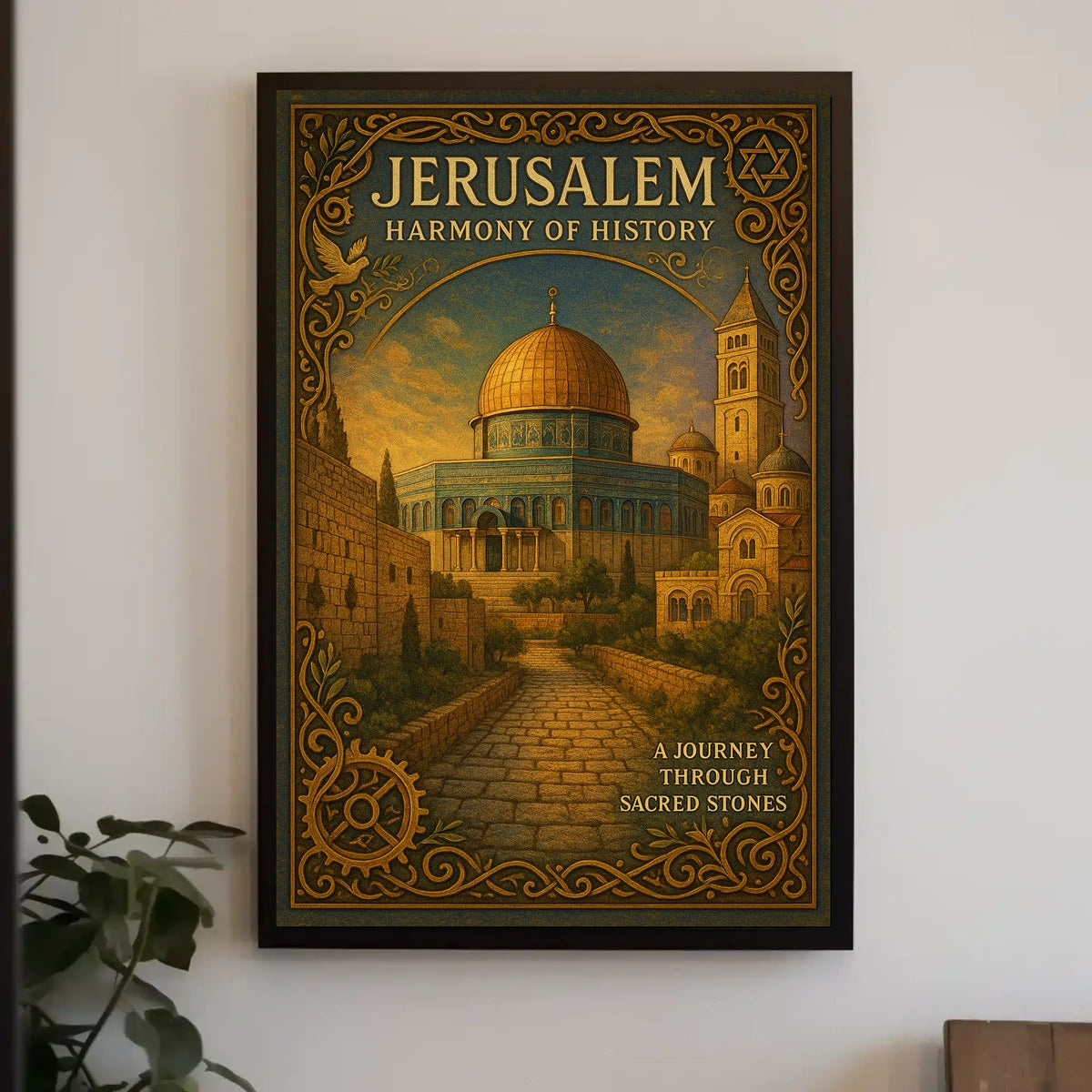 Jerusalem Harmony of History Poster
