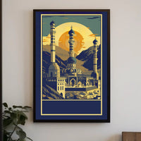 Majestic Mosque at Sunset Poster