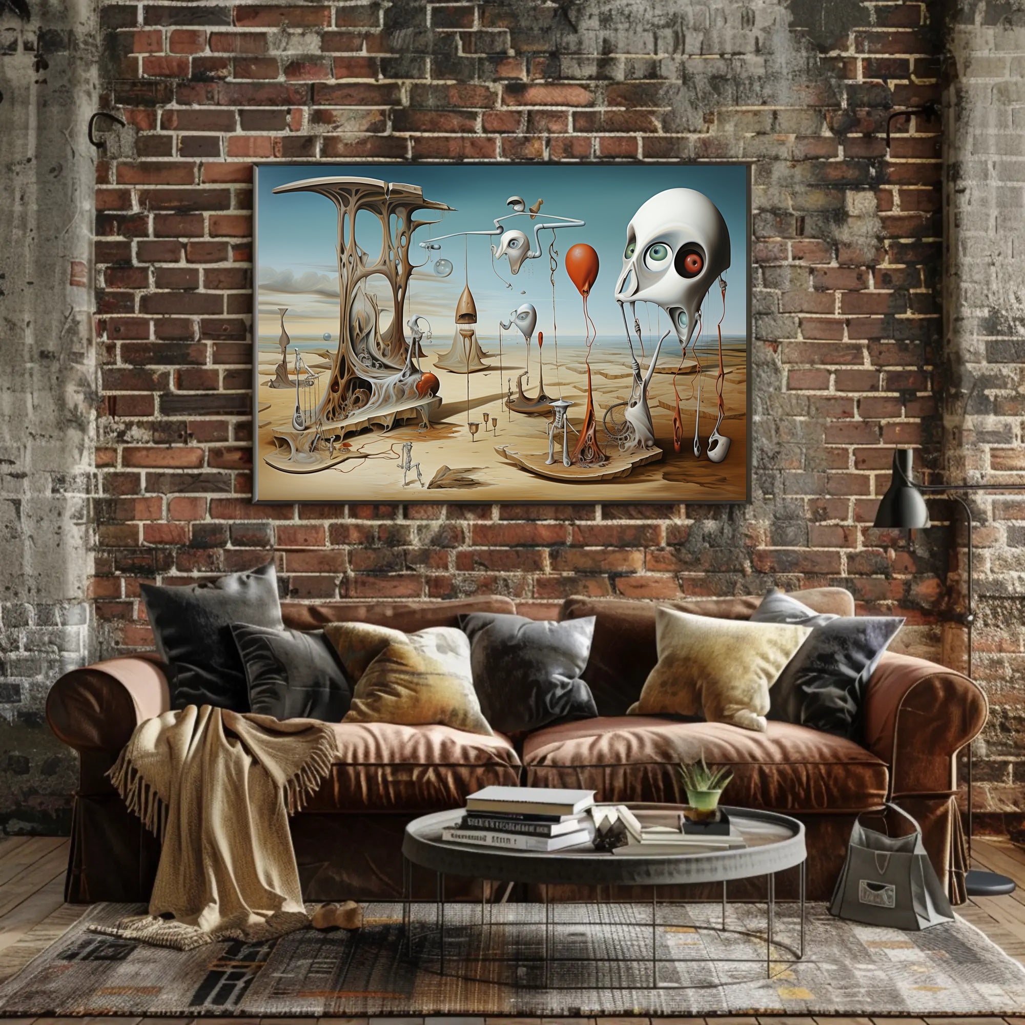 Surreal Desert Dreamscape Abstract Artistic Poster