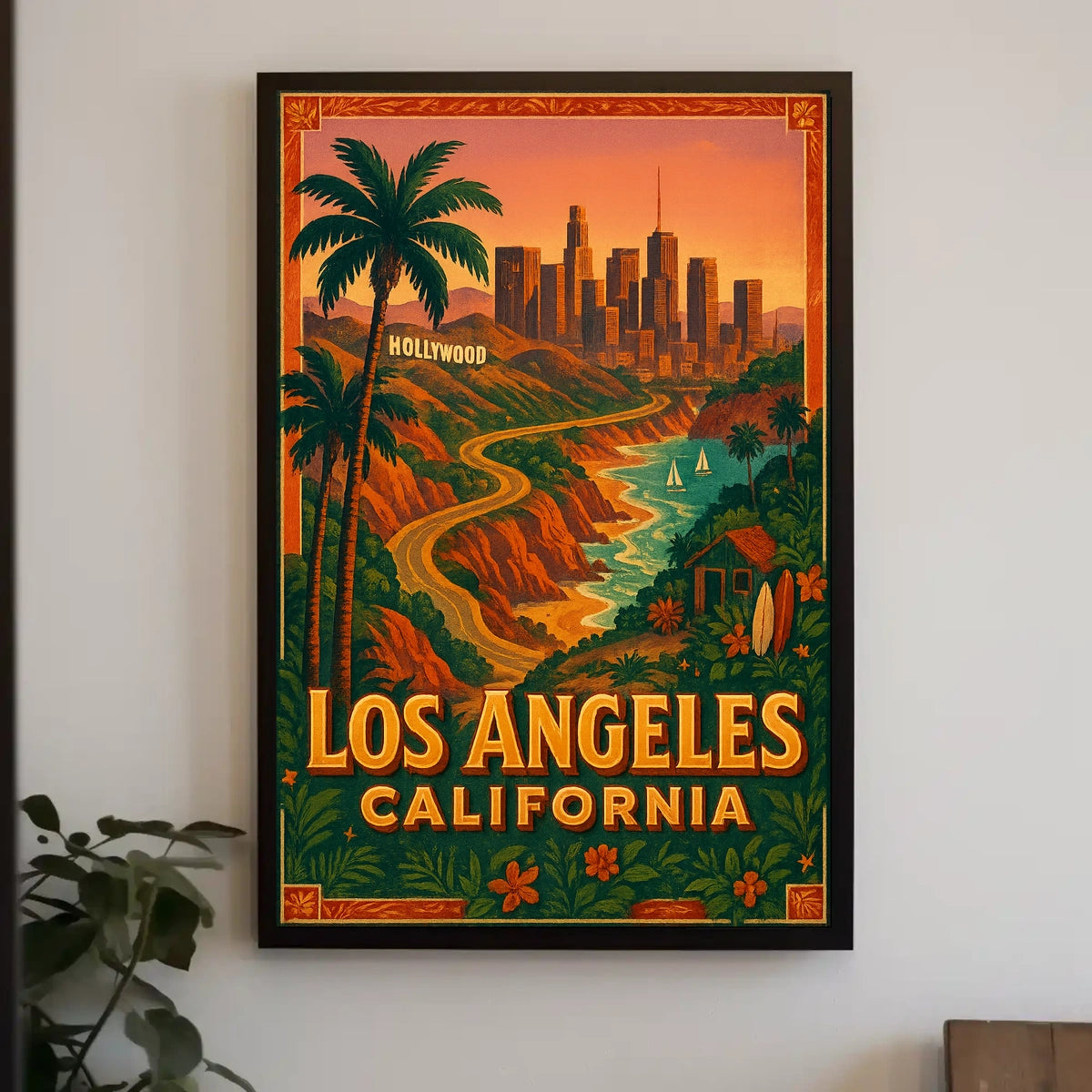 Los Angeles California Dreaming Poster
