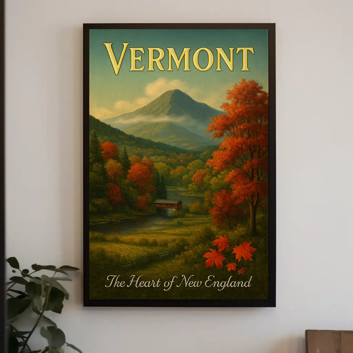 Vermont The Heart of New England Poster