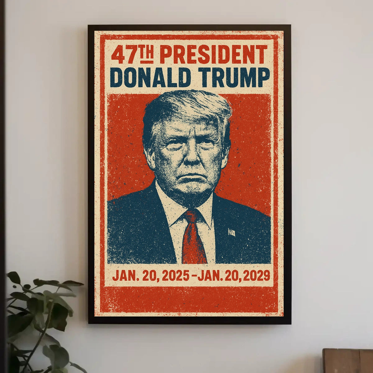 Trump Leadership Triumphant Patriotic Typography Poster