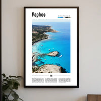 Paphos Coastal Paradise: Stunning Travel Poster PosterGoat
