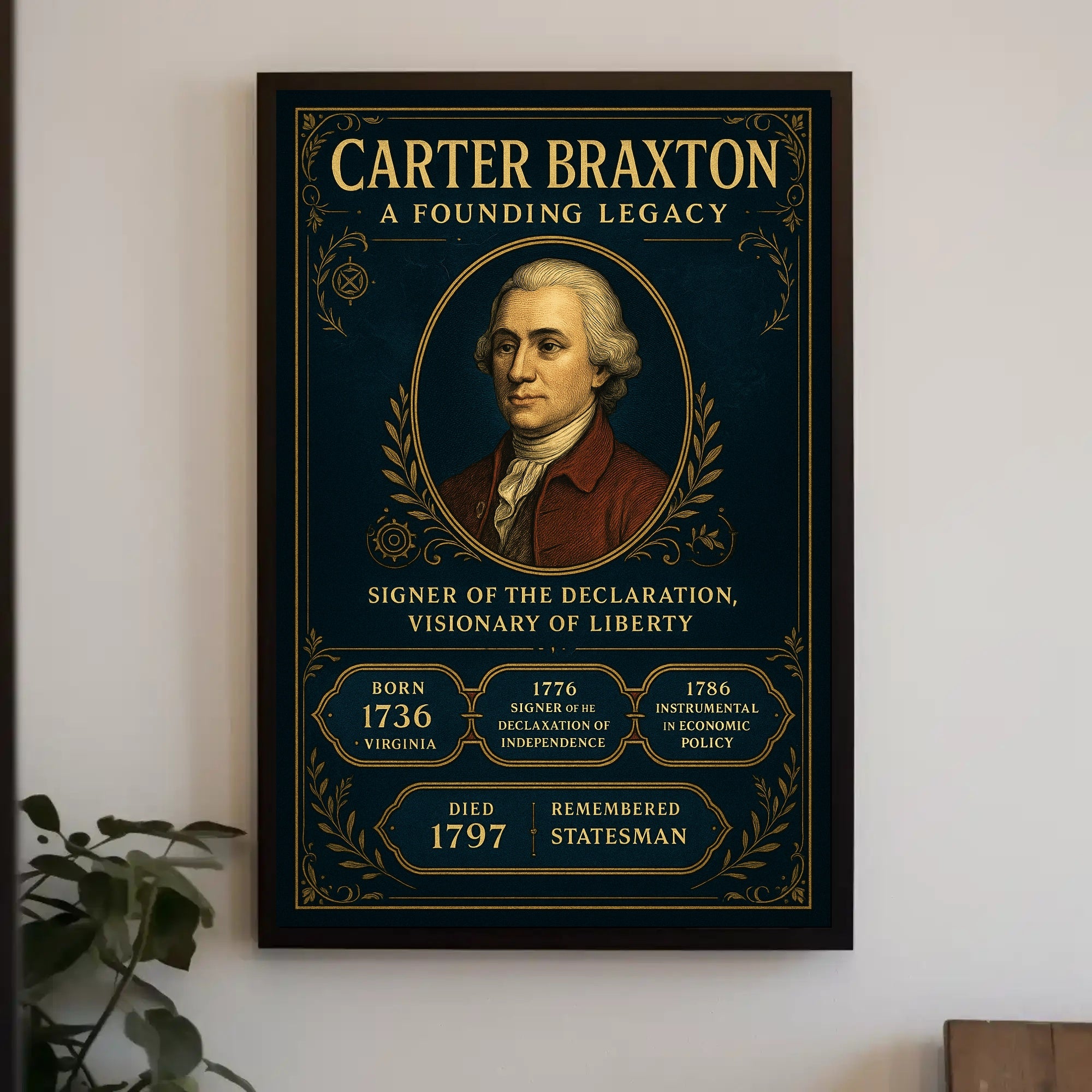 Carter Braxton A Founding Legacy Poster PosterGoat