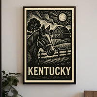 Kentucky Horse And Barn Poster