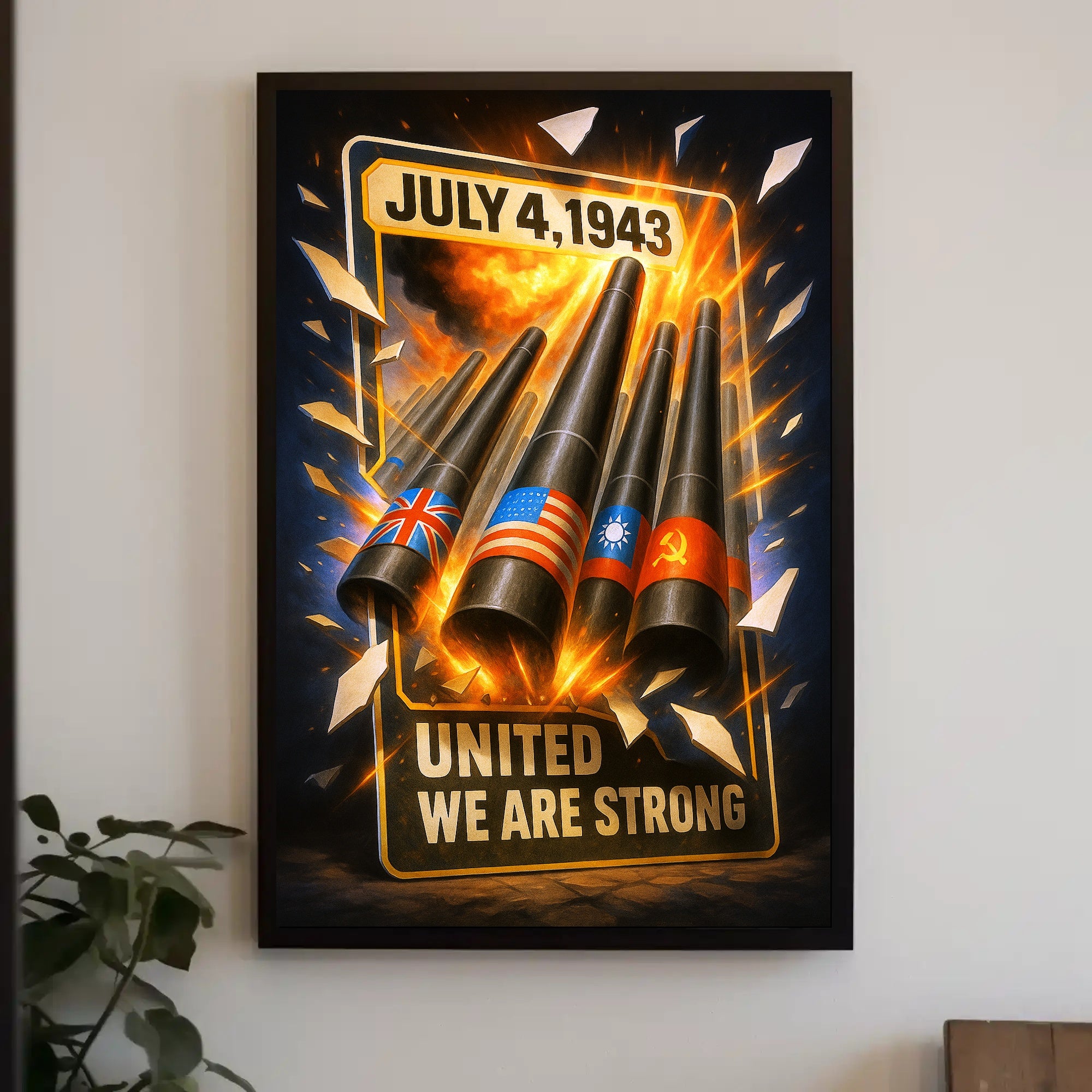 United We Are Strong July 4, 1943 Poster PosterGoat