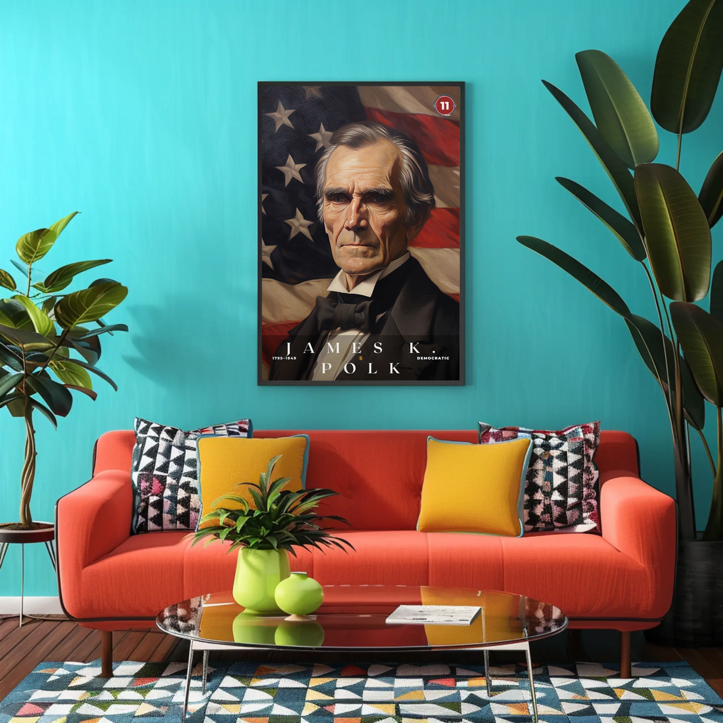 James Polk 11th President Of The United States Portrait