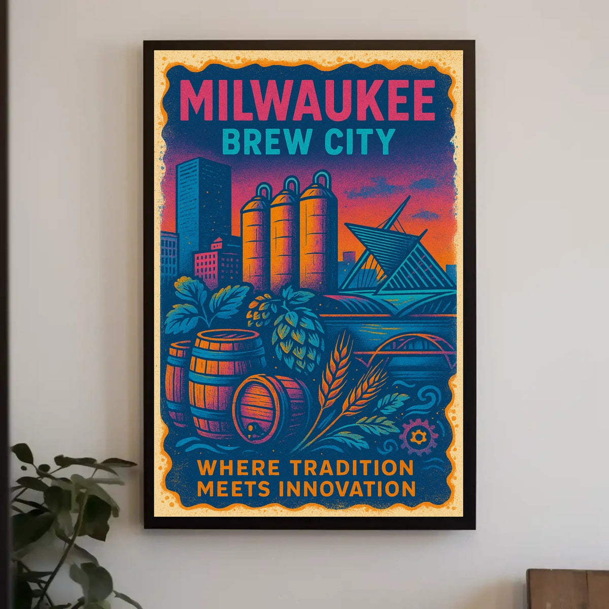 Milwaukee Brew City Poster