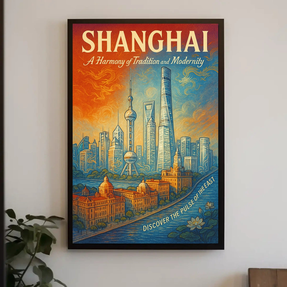 Shanghai A Harmony of Tradition and Modernity Poster