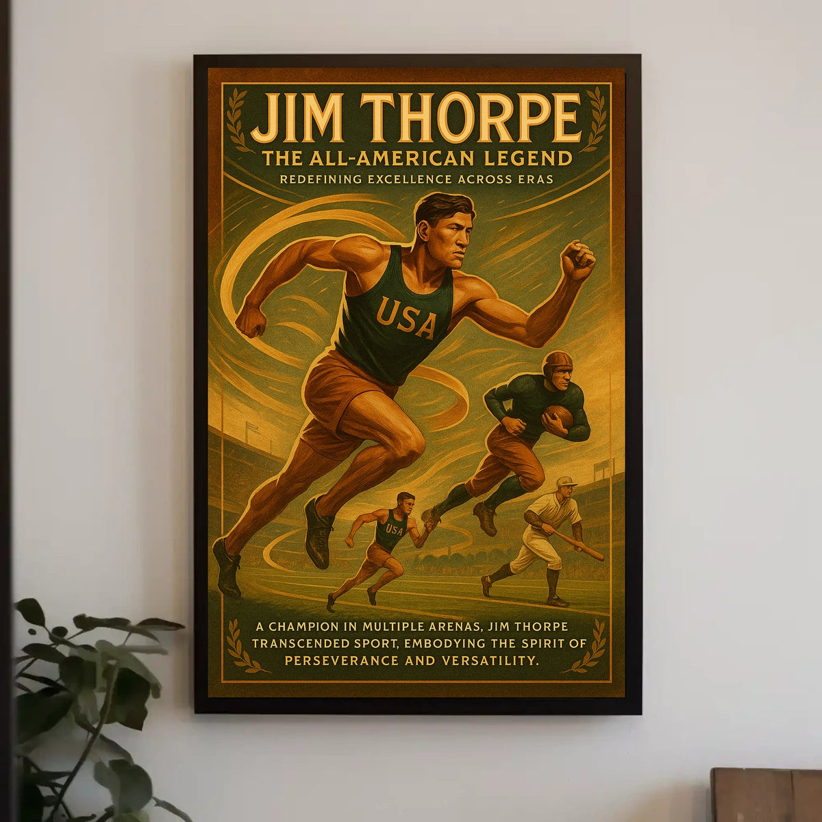 Jim Thorpe The All-American Legend Jim Thorpe Poster