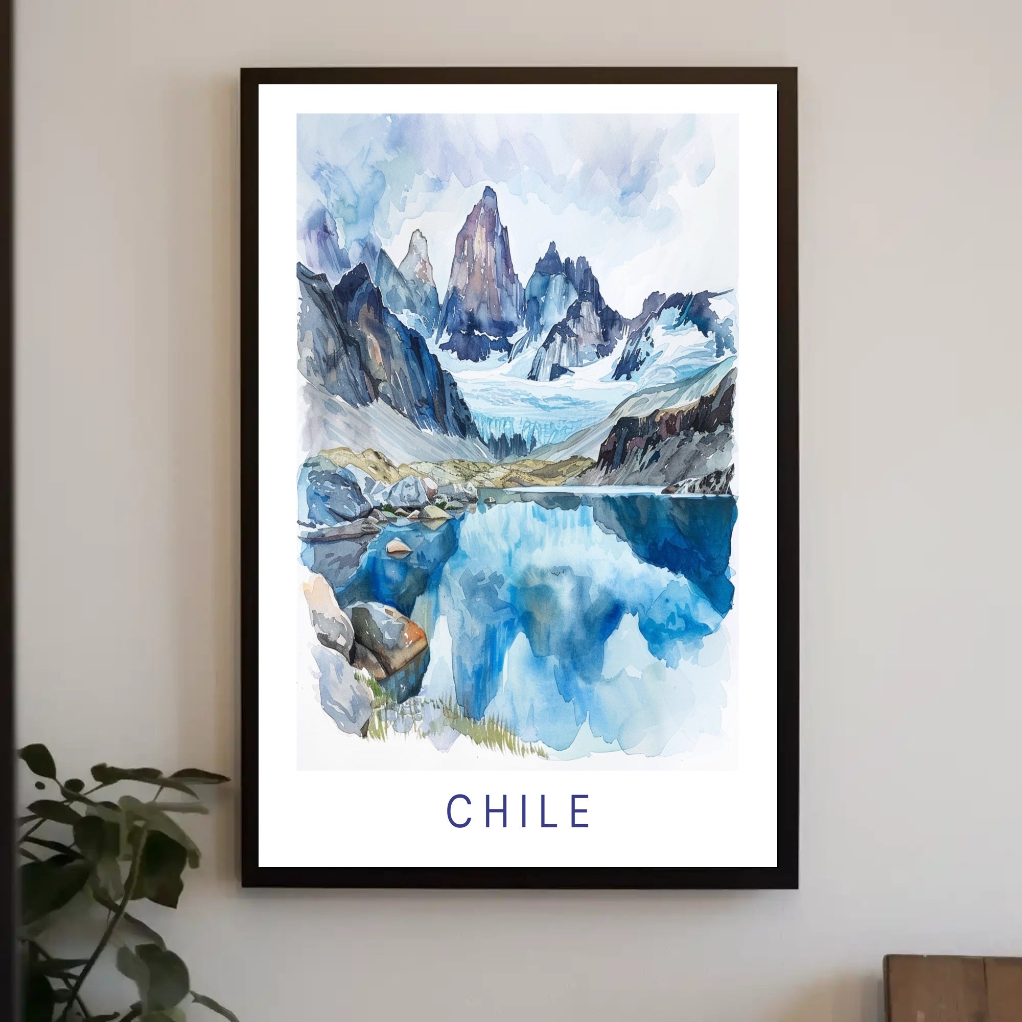 Chile's Majestic Mountainous Landscape Travel Poster PosterGoat