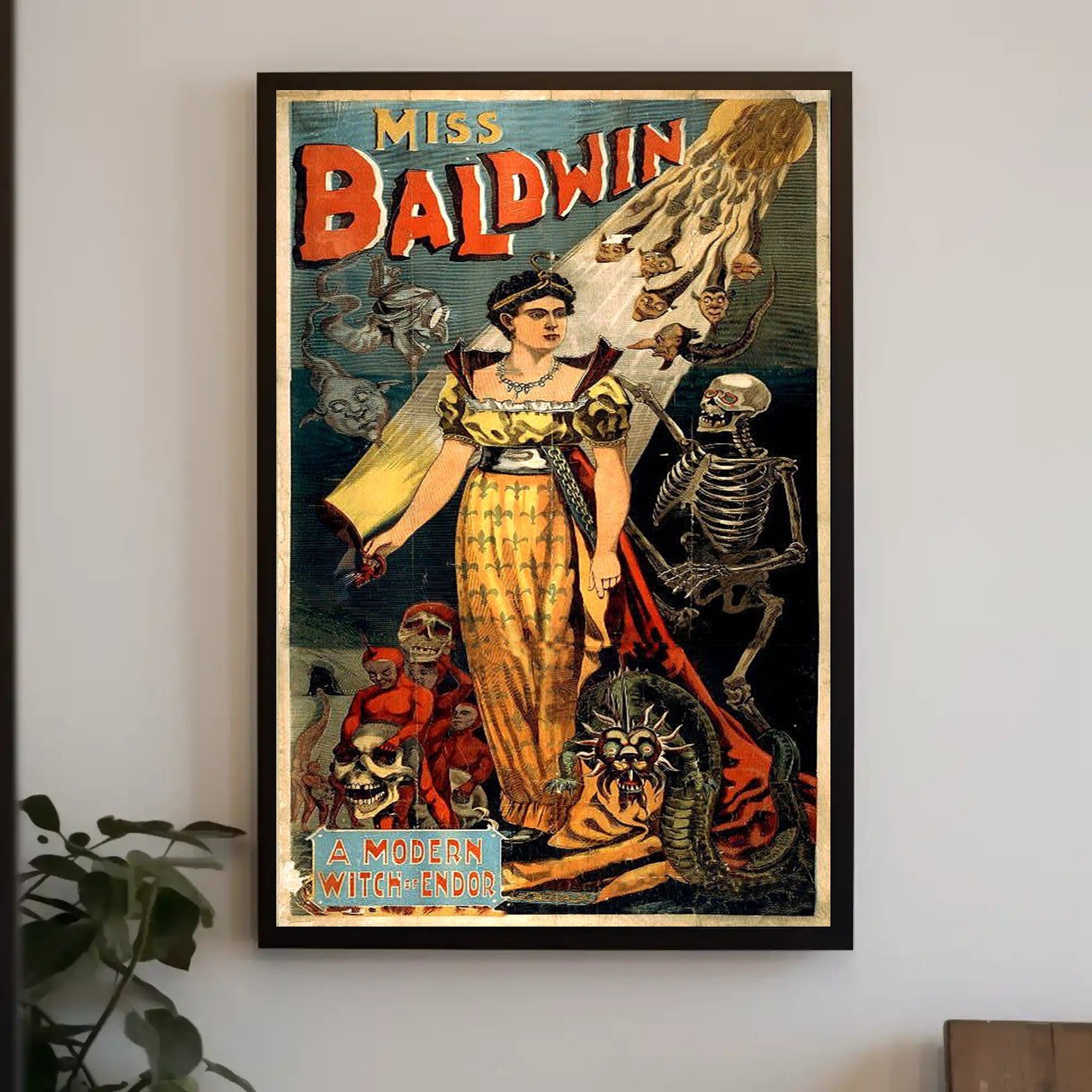 Miss Baldwin Witchcraft Performance Poster - Cultural or Heritage Poster