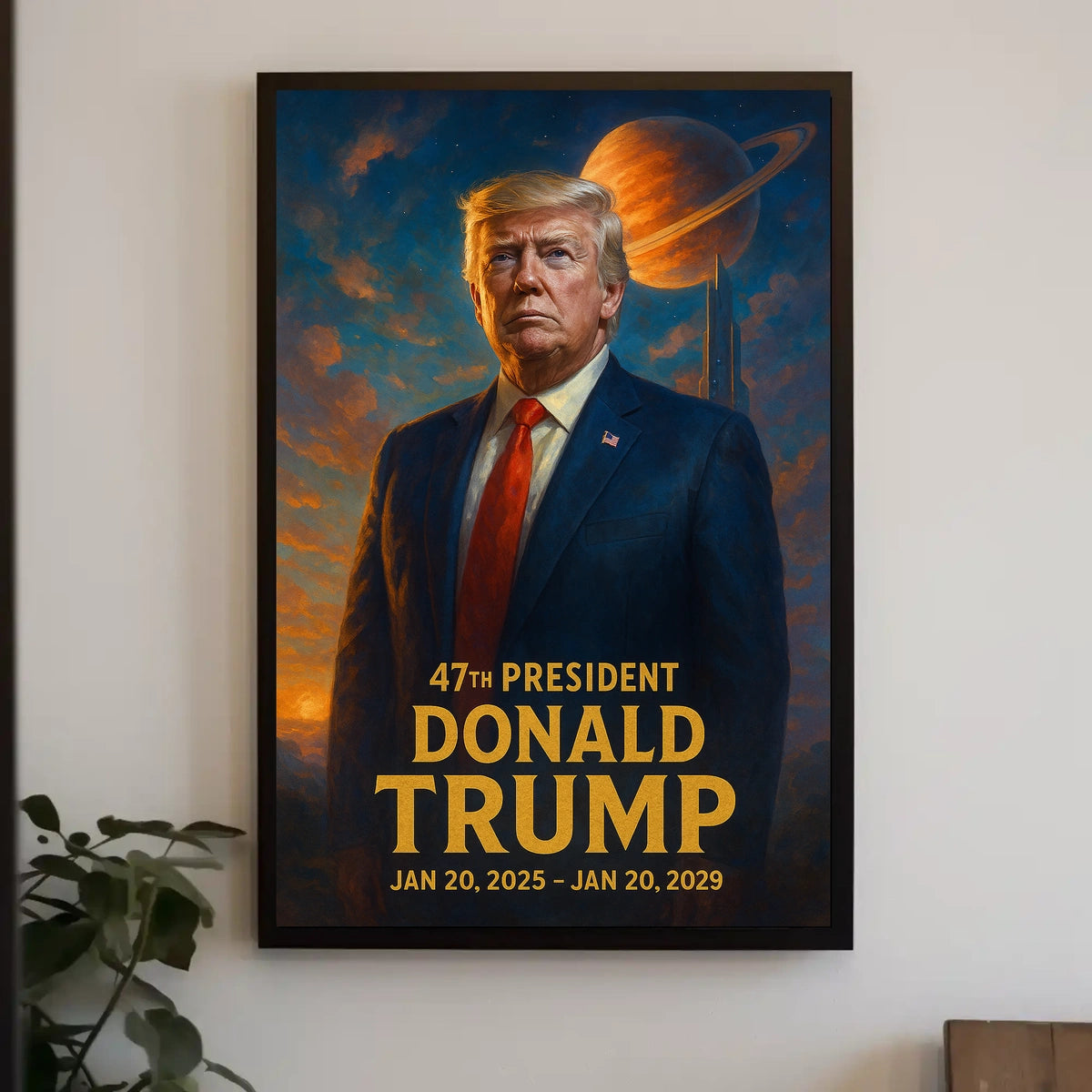 Trump Cosmic Visionary Collector Futurism Poster