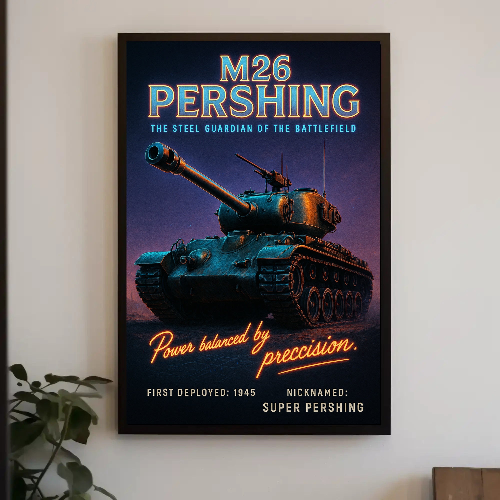 M26 Pershing The Steel Guardian Poster PosterGoat