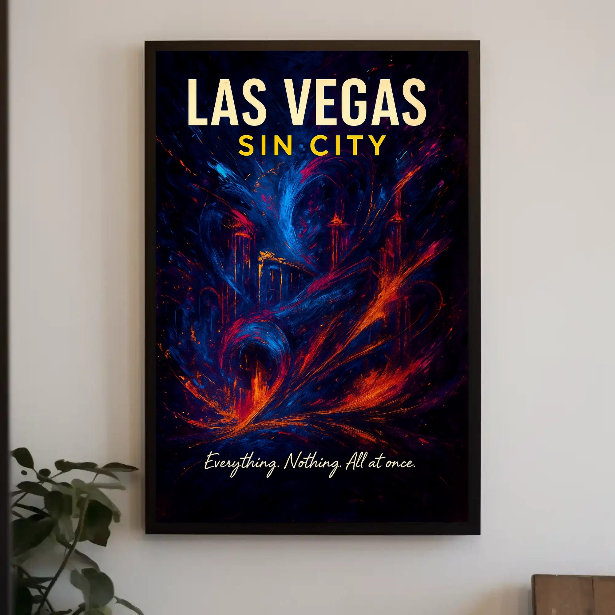 Las Vegas Sin City Vintage Poster Art Print PosterGoat