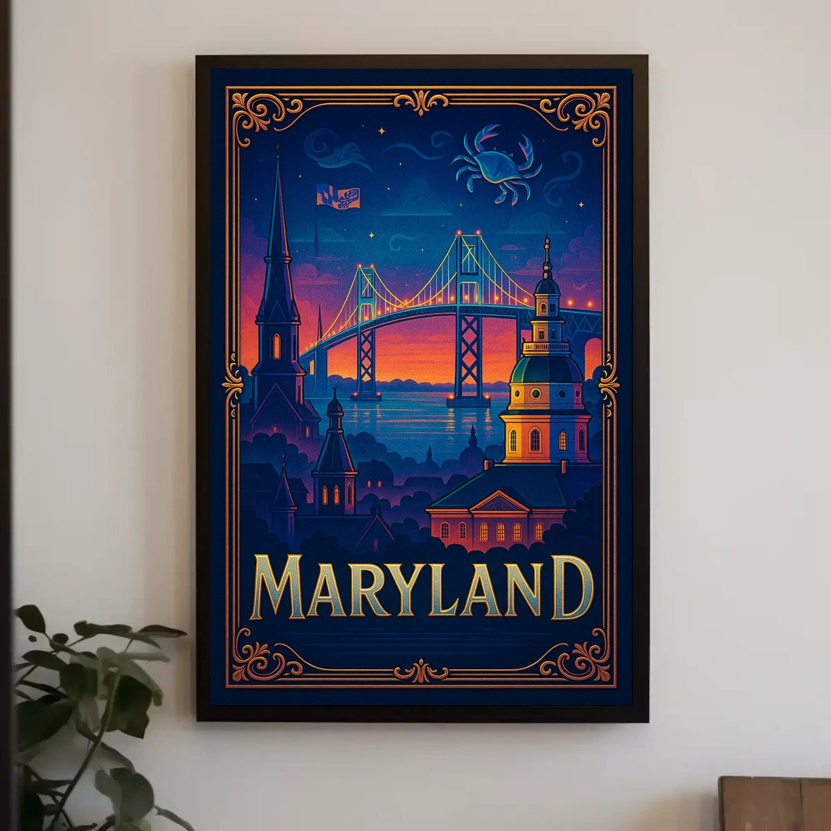 Maryland A Scenic Tribute Poster