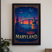 Maryland A Scenic Tribute Poster