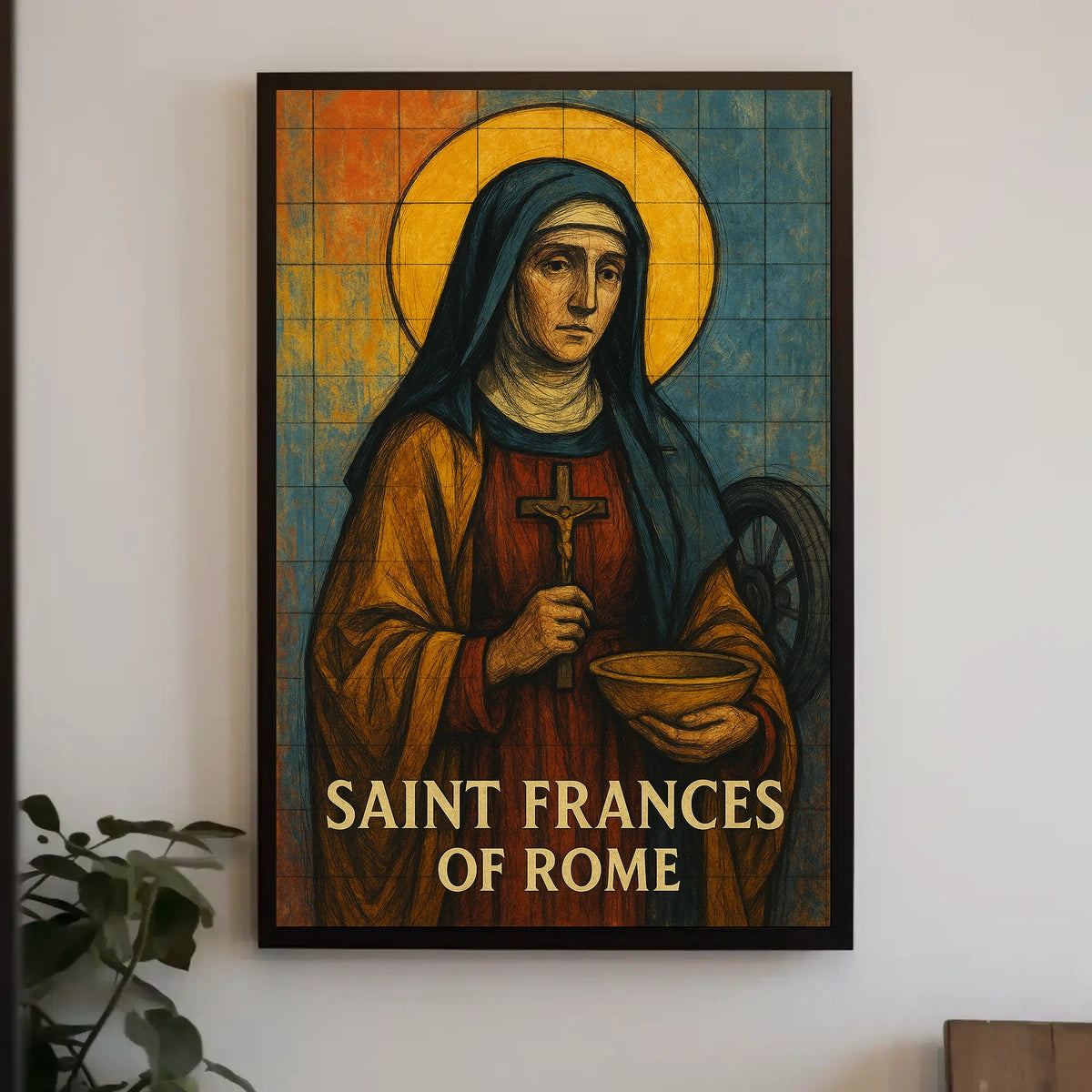Saint Frances Of Rome Poster