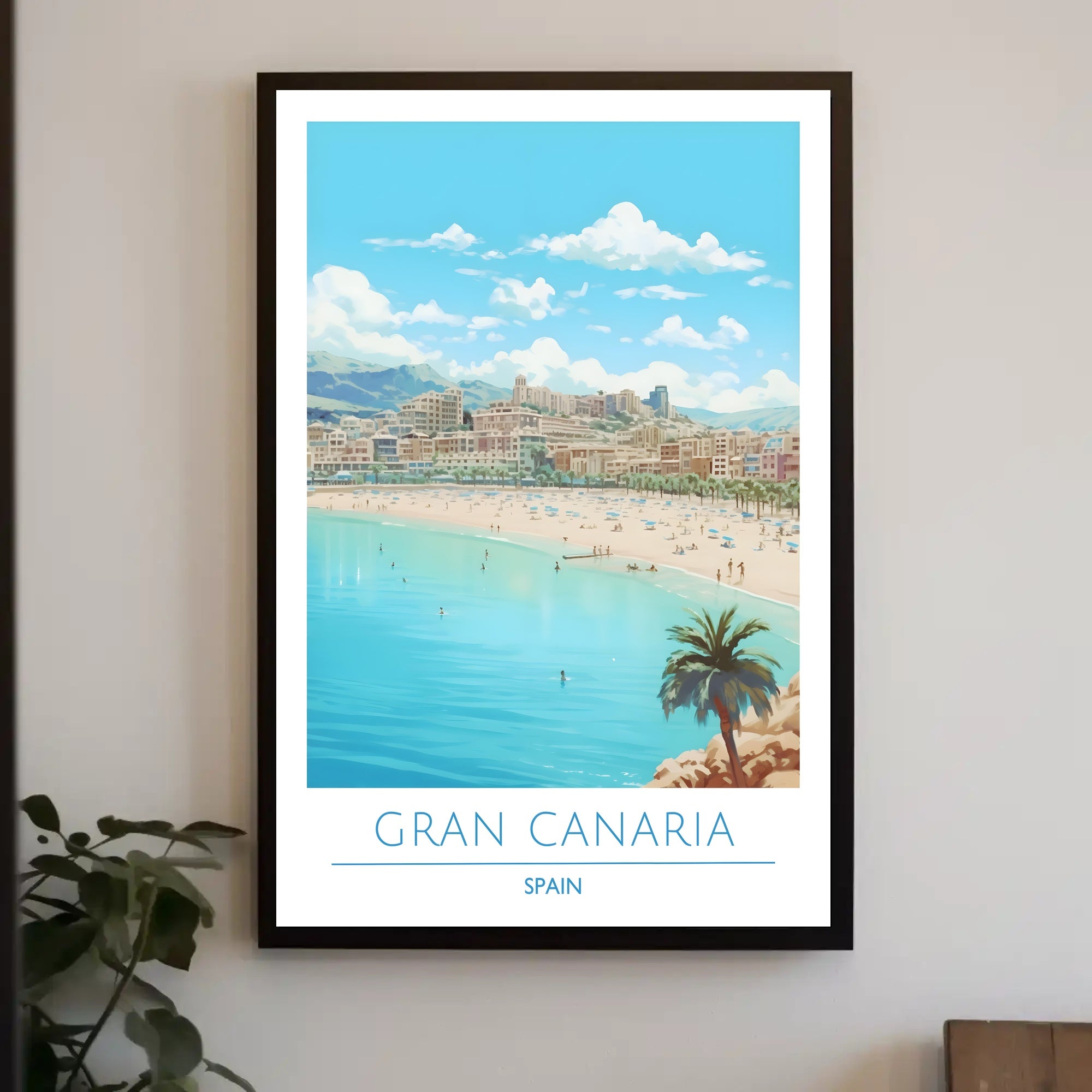 Gran Canaria Beach Scene Poster