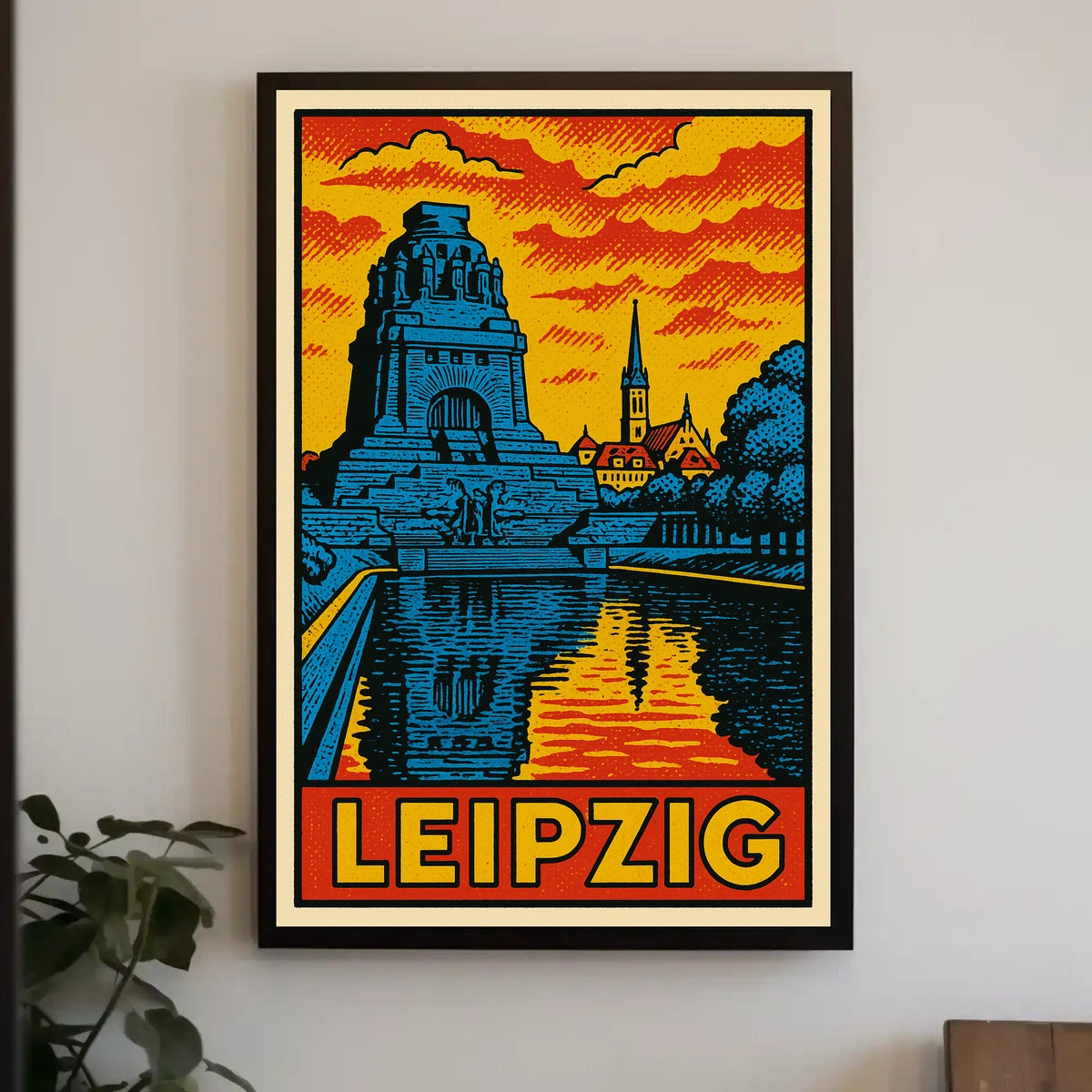 Leipzig Travel Poster