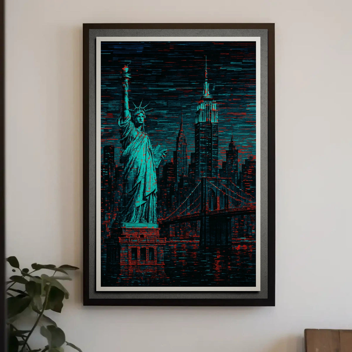 Neon Dreams Of New York Poster Electric City Glow For Living
