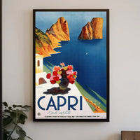 Capri Isola del Sole Travel Poster PosterGoat